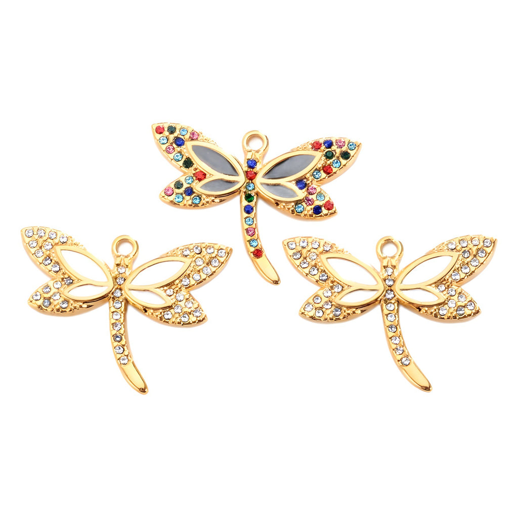 Damen Schmuckanhänger in Form eines eleganten Schmetterlings mit Kristallverzierung Shop Nory