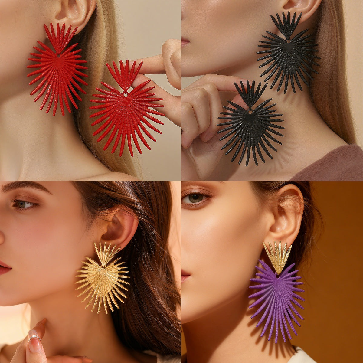 Damen Statement-Ohrringe im modernen, asymmetrischen Design Shop Nory