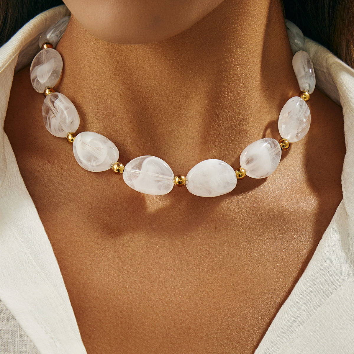 Damen Chunky Halskette aus hochwertigem Kaschmir Shop Nory