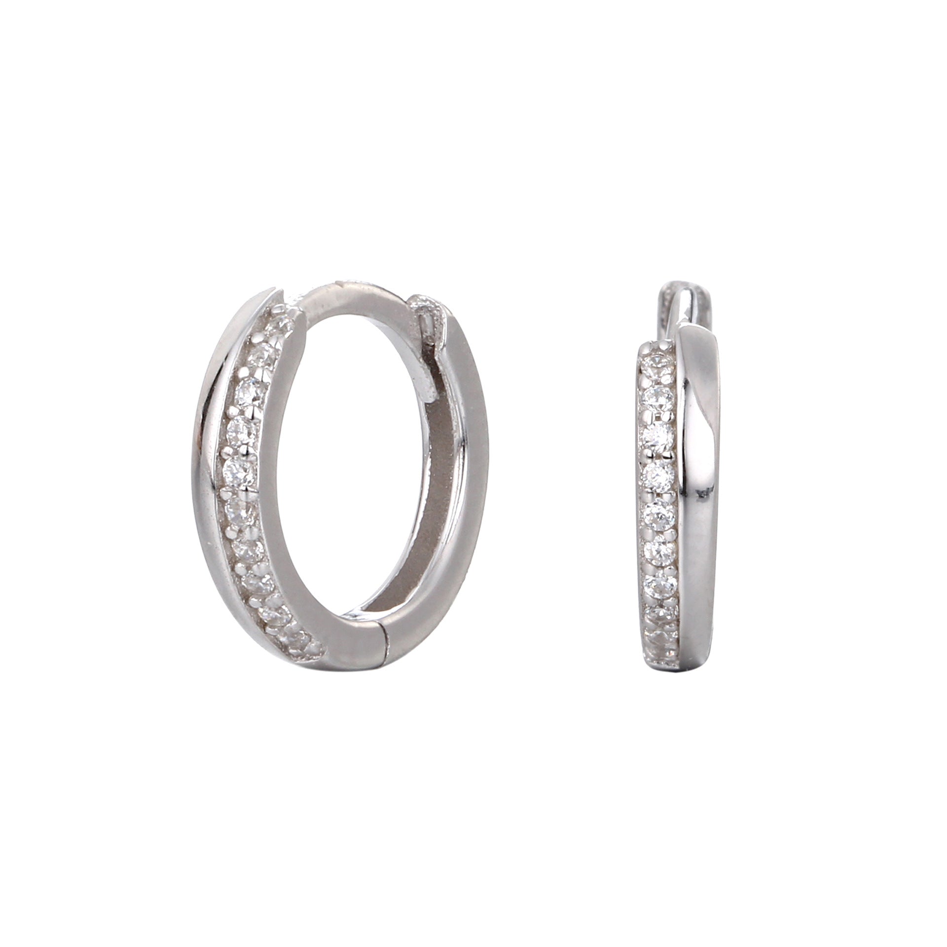 Damen Creolen mit funkelnden Zirkonia Shop Nory