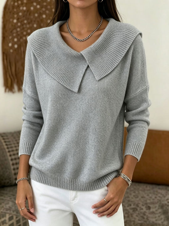 Damen Oversized Rollkragenpullover mit asymmetrischem Schalkragen Shop Nory