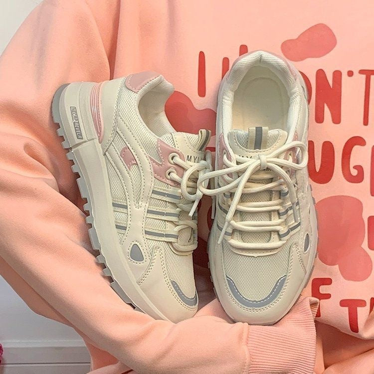 Damen Retro‑Laufstil Plateau‑Sneaker mit robuster Traktionssohle und atmungsaktivem Mesh Shop Nory
