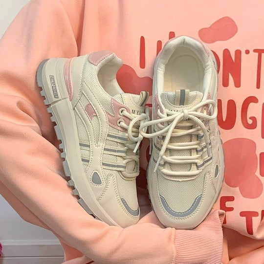 Damen Retro‑Laufstil Plateau‑Sneaker mit robuster Traktionssohle und atmungsaktivem Mesh Shop Nory
