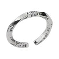 Damen Offener Ring mit inspirierendem Schriftzug Shop Nory