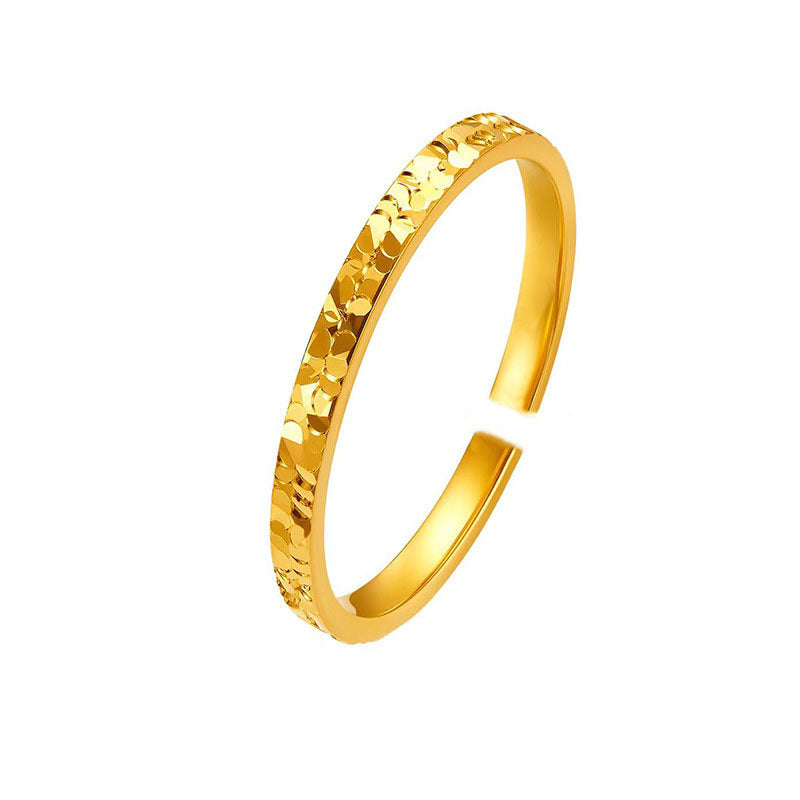 Damen Eleganter, zarter Ring mit strukturiertem Design Shop Nory