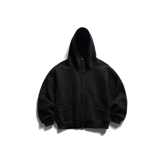 Unisex Oversize Zip-Hoodie mit hohem Kragen und Kängurutaschen Shop Nory