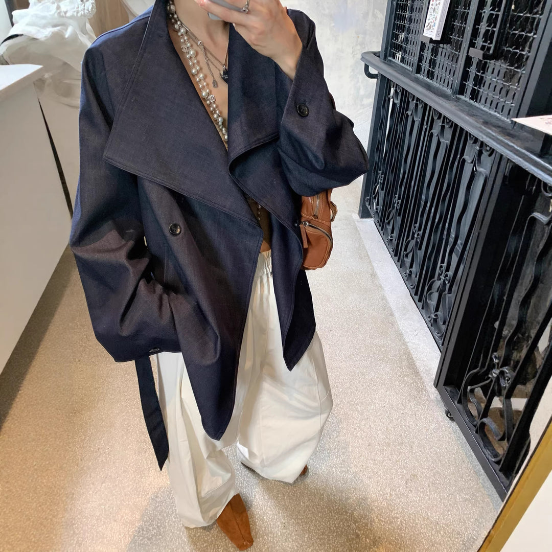 Damen Modische Oversized Blazerjacke Shop Nory