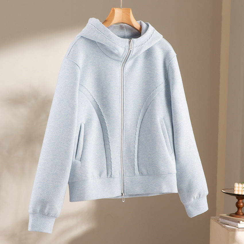 Damen Relaxed-Fleece-Hose mit hoher Taille, Tunnelzug und dekorativer Seitennaht Shop Nory
