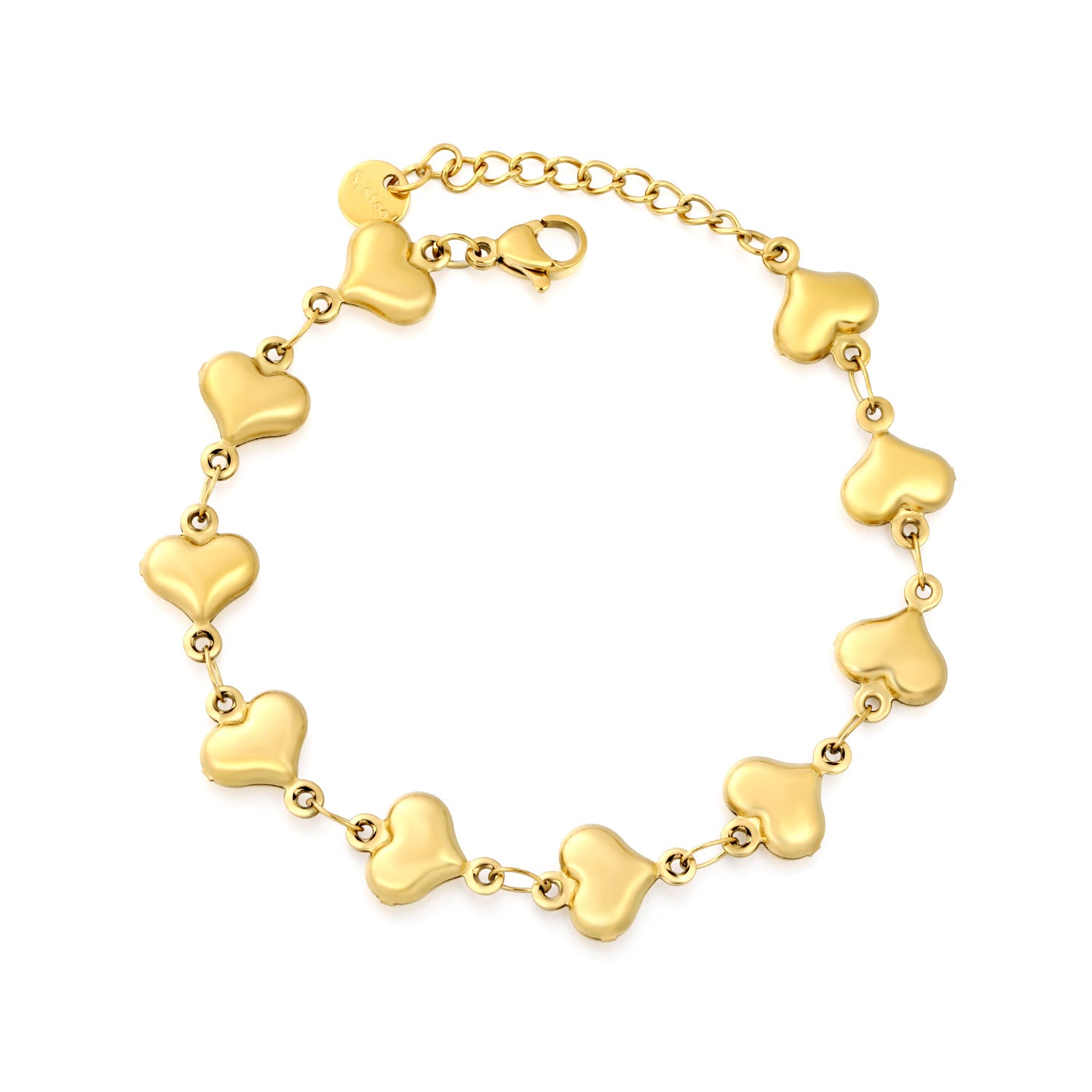Damen Armband mit herzförmigem Design aus hochwertigem Edelstahl Shop Nory
