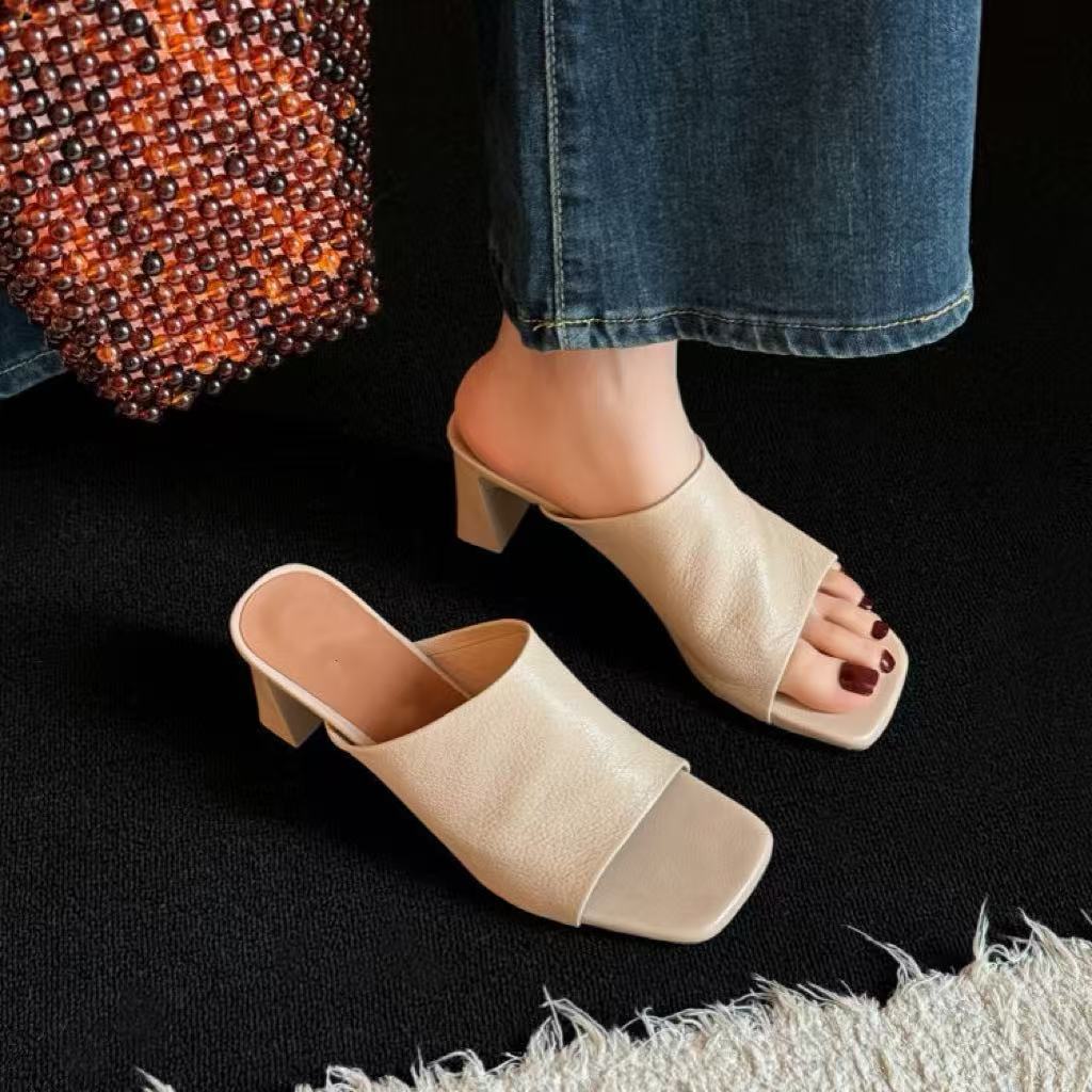 Damen Bequeme Mules mit stylishen Blockabsätzen