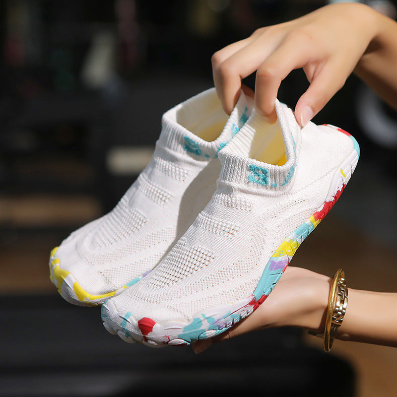 Unisex nan ultraflexibler Strick-Sockenschuh mit anatomischer Mehrzonen-Gummisohle und schnelltrocknender Konstruktion