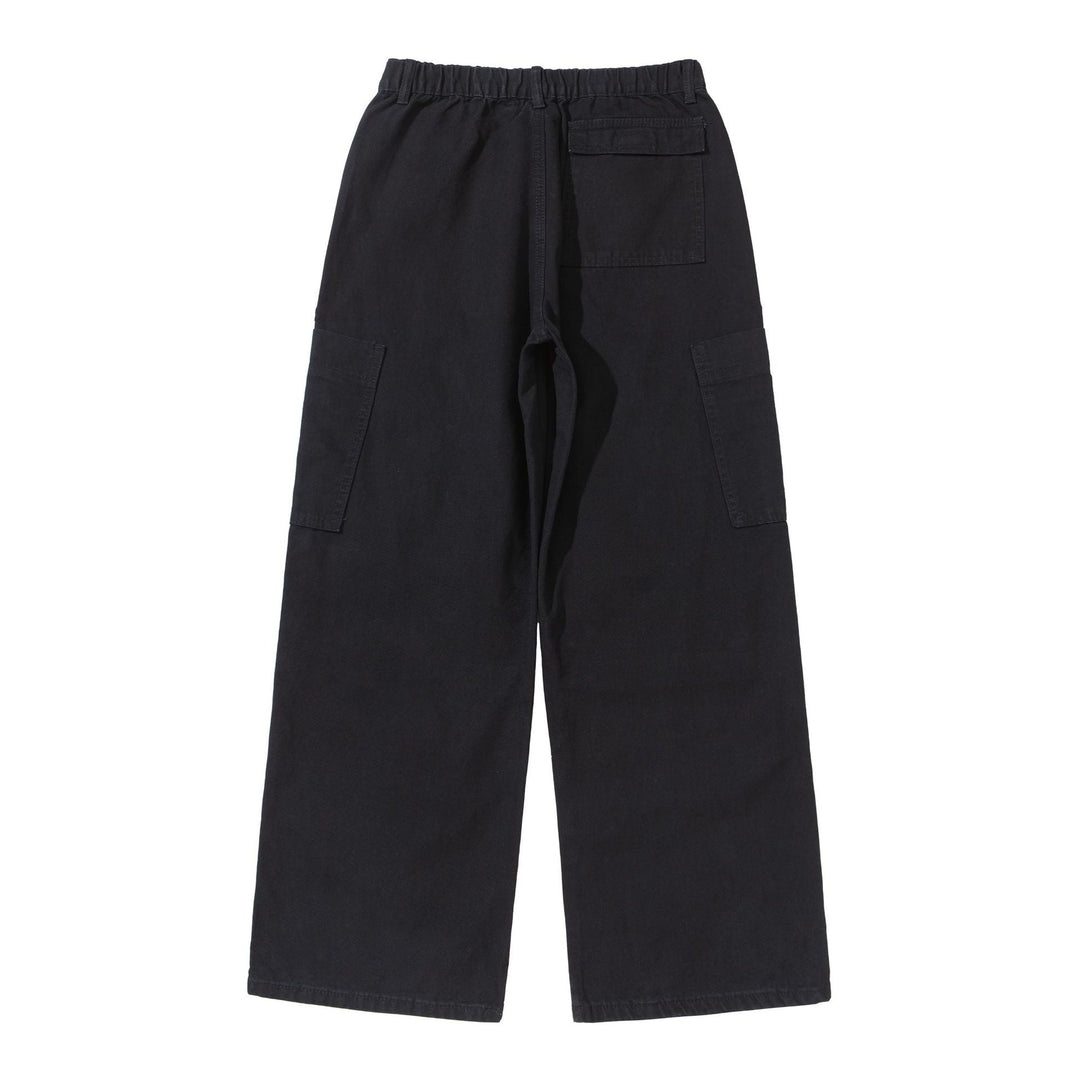 Damen Weite High‑Waist Cargo‑Hose mit aufgesetzten Taschen und verstärkten Kniepartien Shop Nory