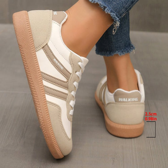 Damen Retro-Sneaker mit Veloursleder-Optik, gepolstertem Komfortfußbett und profilierter Gummilaufsohle Shop Nory