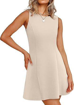 Damen ärmelloses A-Linien Kleid mit zeitlosem Schnitt