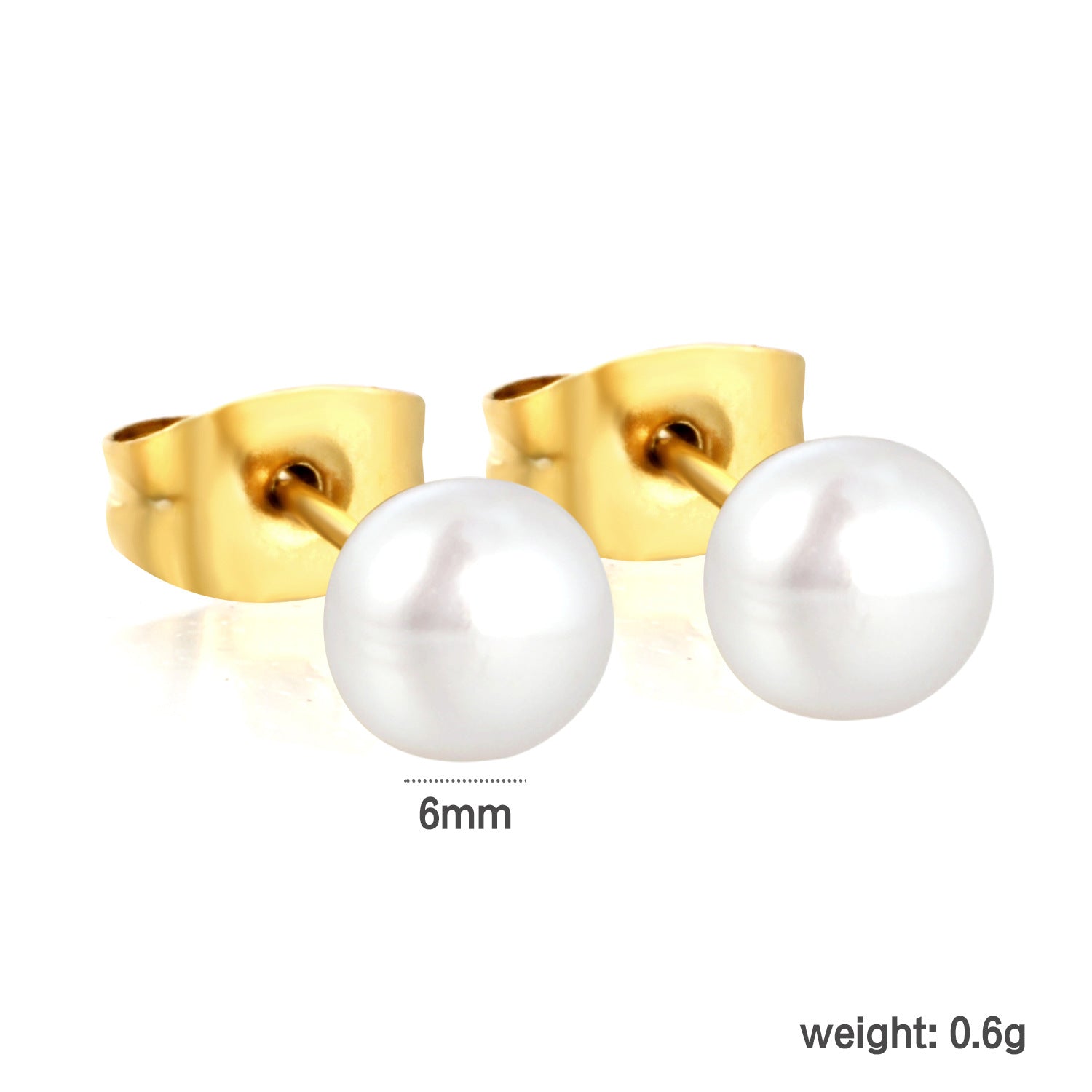 Damen Ohrstecker mit luxuriösen Perlen aus hochwertigem Edelstahl Shop Nory