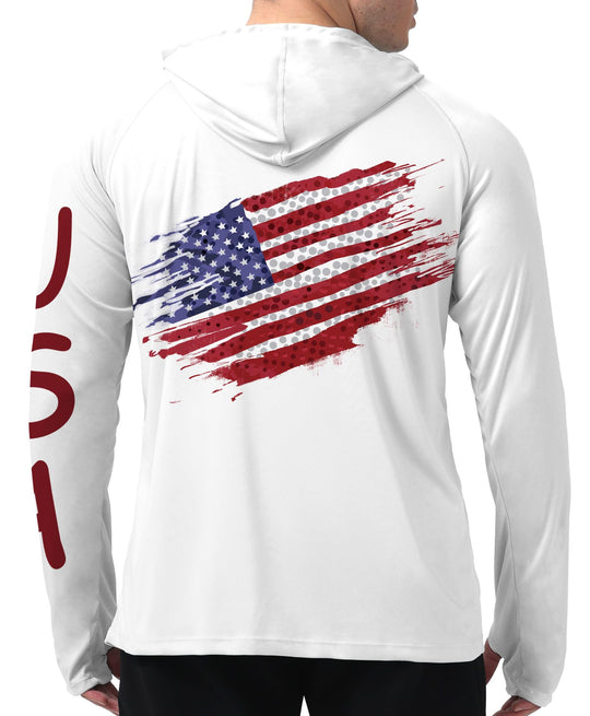 Herren Sportlicher Kapuzenpullover mit abstraktem Druck