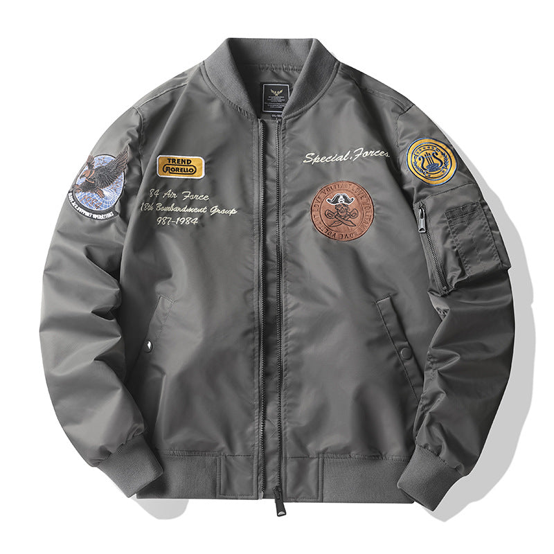 Herren Urbane Bomberjacke mit Stickereien Shop Nory