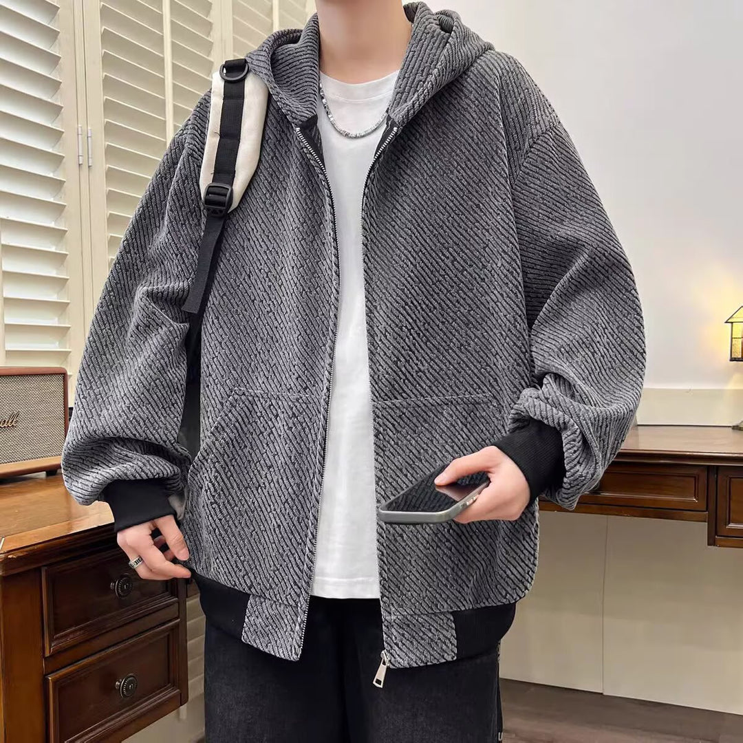 Damen Modische Jacke mit Kapuze und asymmetrischem Schnitt Shop Nory