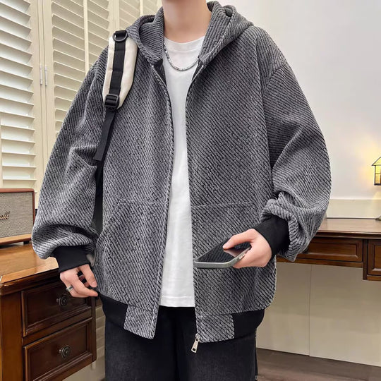 Damen Modische Jacke mit Kapuze und asymmetrischem Schnitt Shop Nory