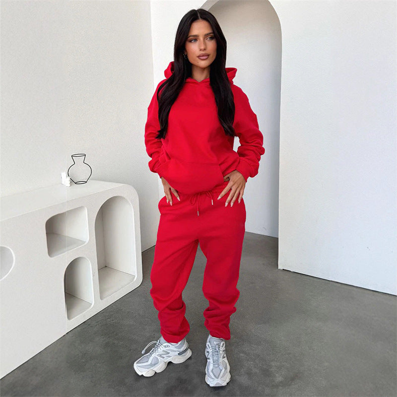 Damen Bequemer Kapuzenpullover und Jogginghose Set Shop Nory