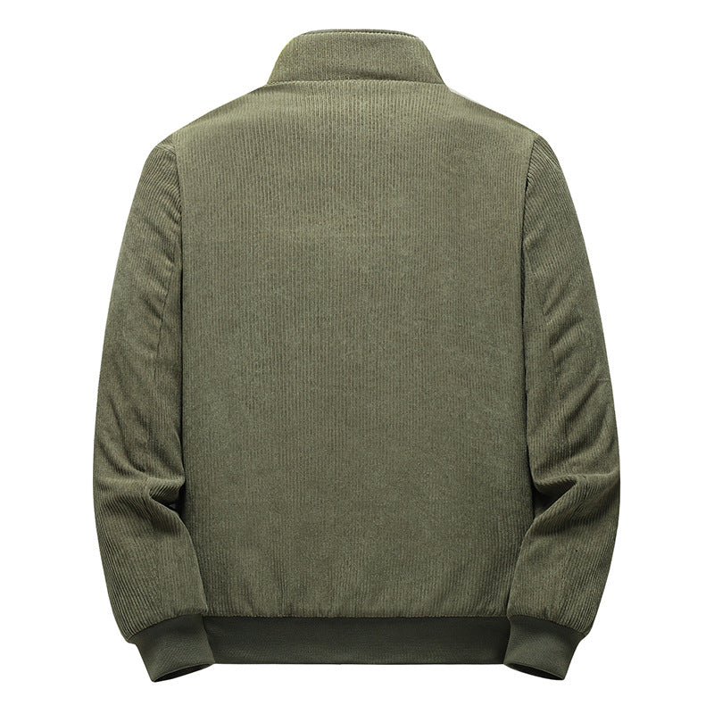 Herren Modische Cordjacke mit Stehkragen Shop Nory