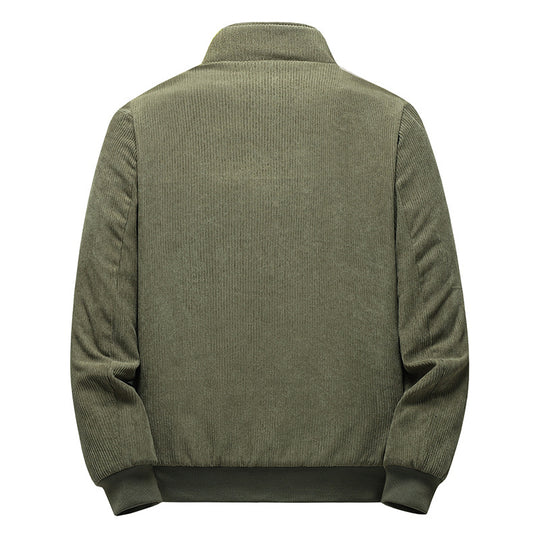 Herren Modische Cordjacke mit Stehkragen Shop Nory