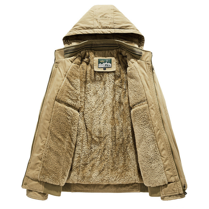 Herren Utility-Kapuzenjacke im Field-Parka-Stil mit Thermofutter und Multifunktions-Taschen Shop Nory