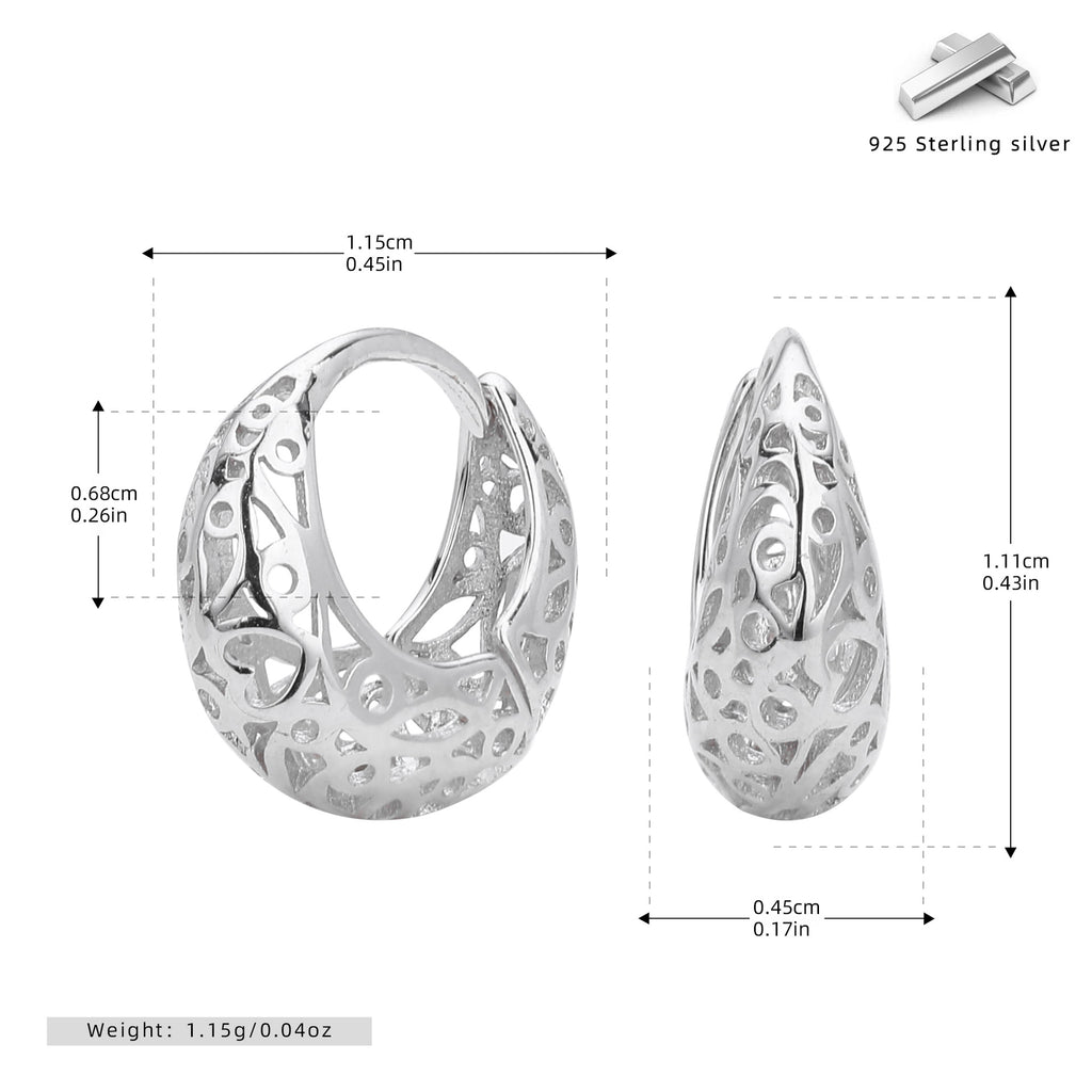 Damen Creolen mit filigranem Design Shop Nory