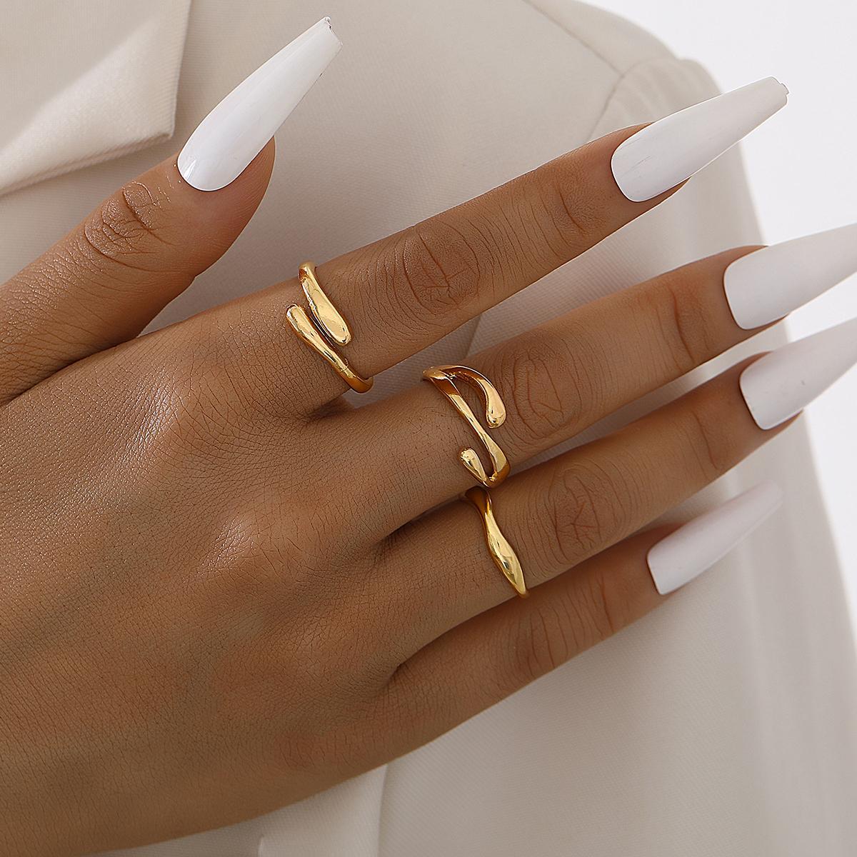 Damen Ring-Set mit kreativem, fließendem Design Shop Nory