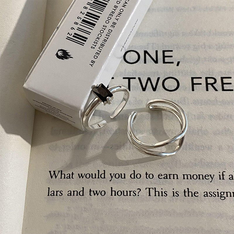 Damen Geschwungener Design-Ring Shop Nory