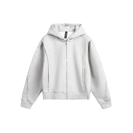 Unisex Oversize Kapuzen-Sweatjacke mit Reißverschluss und verdeckten Seitentaschen Shop Nory