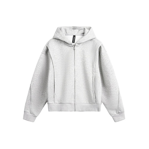 Unisex Oversize Kapuzen-Sweatjacke mit Reißverschluss und verdeckten Seitentaschen Shop Nory