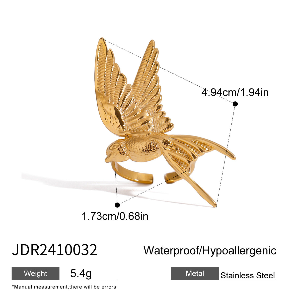 Damen Ohrhänger im eleganten Vogelmotiv aus hypoallergenem Edelstahl Shop Nory