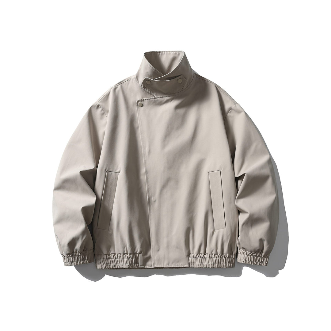 Unisex Kastig geschnittener Funktionsblouson mit hohem Funnelkragen und verdeckter Druckknopfleiste Shop Nory