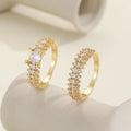 Damen eleganter Ring mit funkelnden Zirkonia Shop Nory