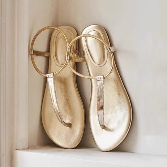 Damen Zehentrenner-Sandalen mit elegantem Ringdetail