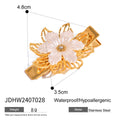 Damen Haarspange mit floralem Design aus hypoallergenem Edelstahl Shop Nory