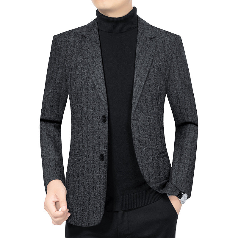 Herren Modernes Einreihiges City-Blazer mit aufgesetzten Taschen und leichter Halbfütterung Shop Nory