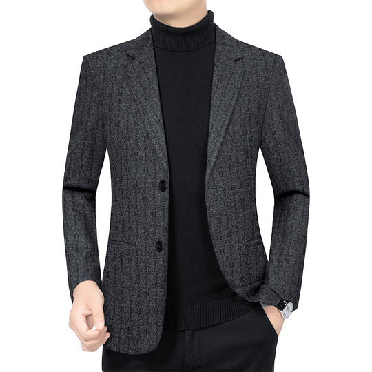 Herren Modernes Einreihiges City-Blazer mit aufgesetzten Taschen und leichter Halbfütterung Shop Nory