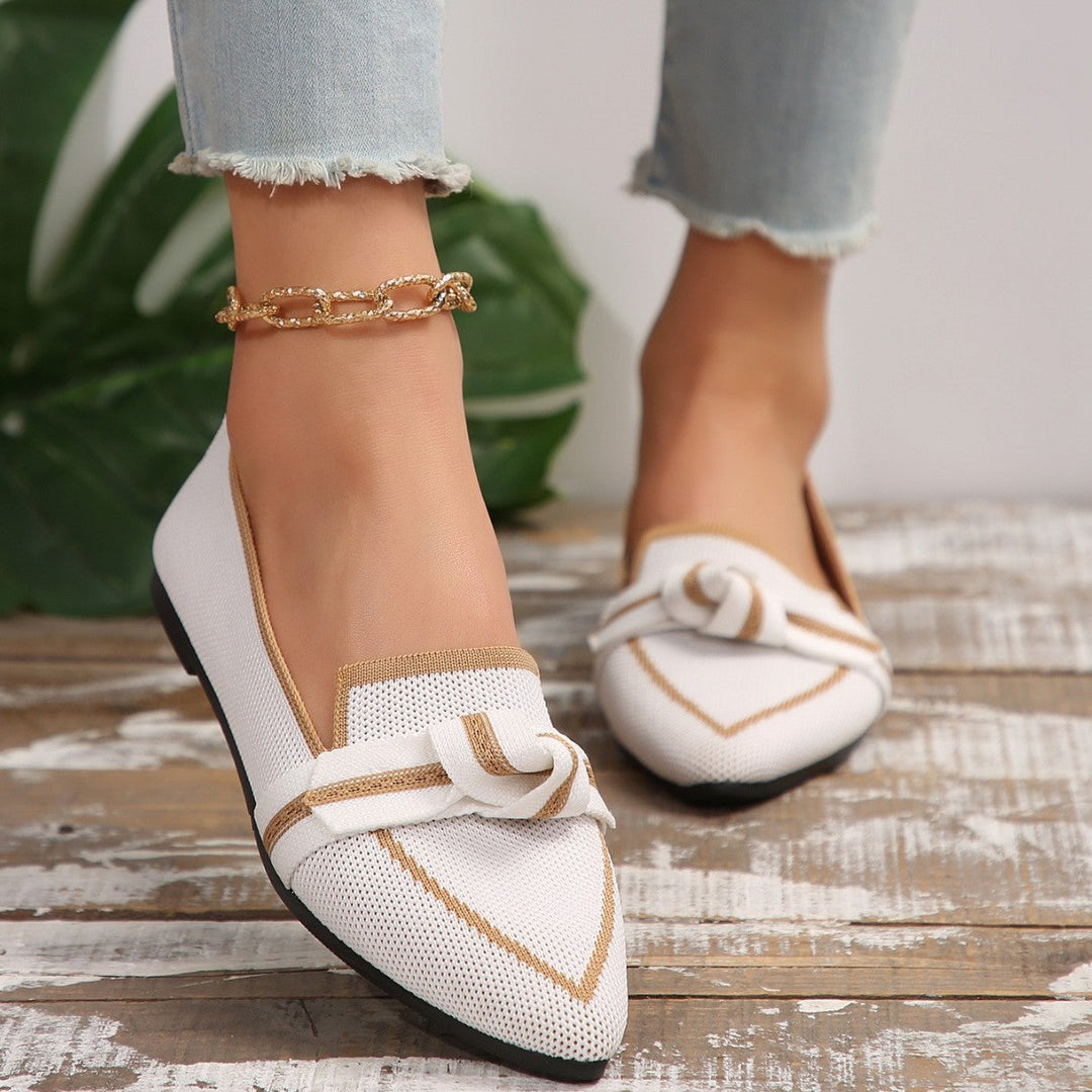 Damen Spangenballerinas mit Knötchen-Details und atmungsaktivem Obermaterial Shopnory