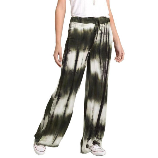 Damen Weite Palazzo-Hose mit hoher Taille und Batikmuster Shop Nory