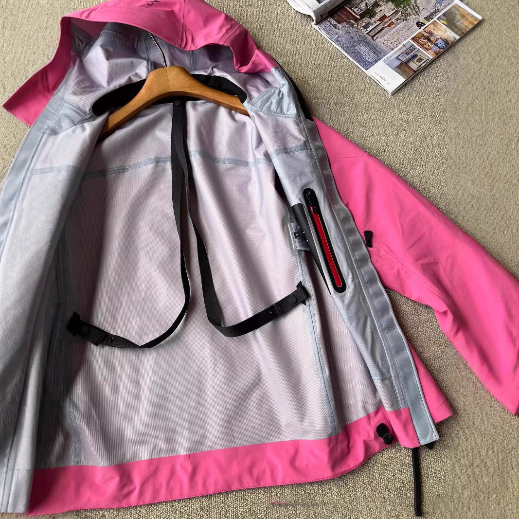 Damen Wasserdichte Outdoorjacke mit verstellbarem Kragen Shop Nory