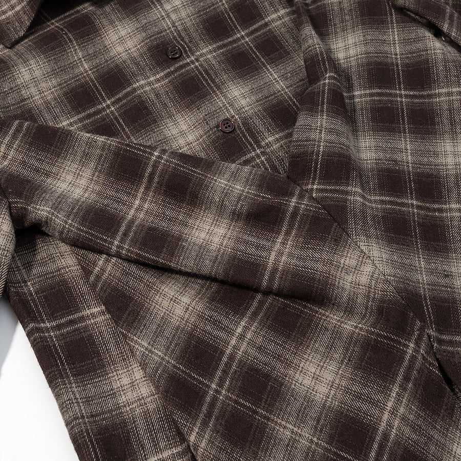 Damen Kariertes Baumwollhemd mit Wickel‑Drapierung und Oversize‑Silhouette Shop Nory