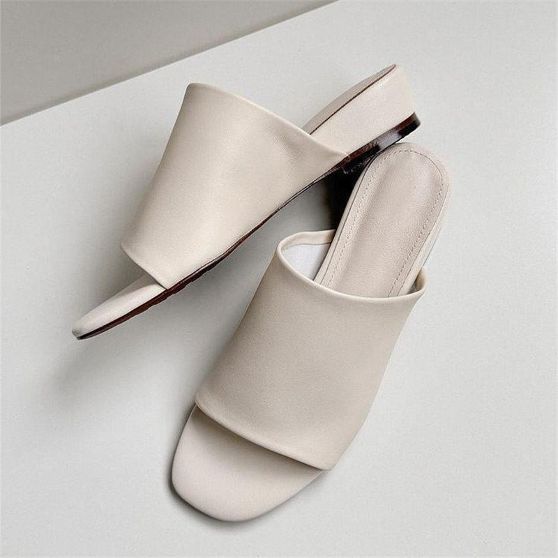 Damen Breite Überriemen‑Mules mit offenem Zehenfeld und niedrigem Blockabsatz Shop Nory