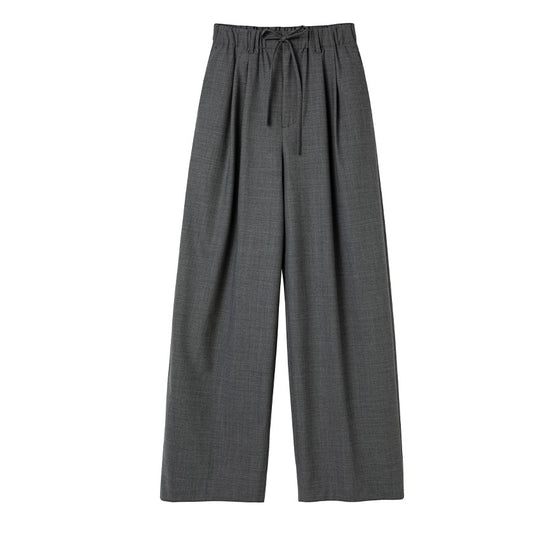 Damen Weite High‑Waist Bundhose mit Tunnelzug und Bügelfalte Shop Nory