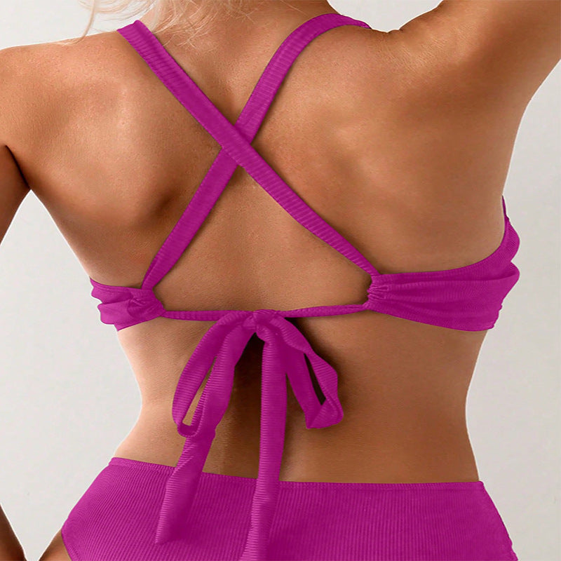Damen Sport-Bikinioberteil mit raffinierten Drapé-Details Shopnory