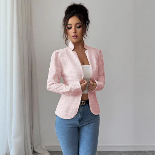 Damen Elegante und zeitlose Blazerjacke