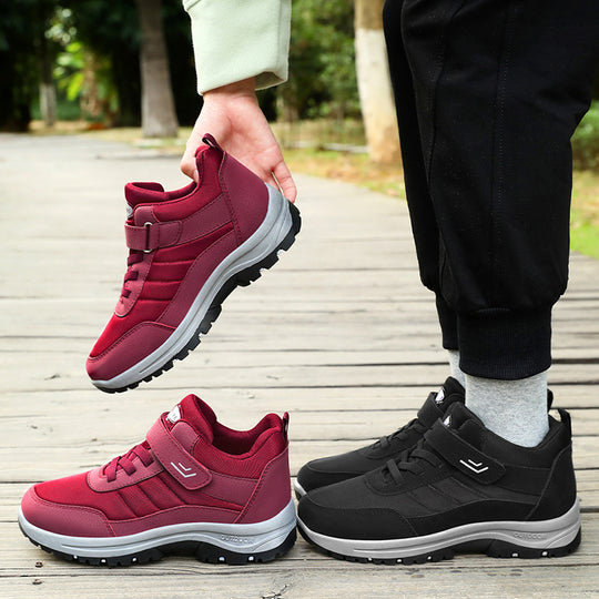 Herren nan multifunktionaler Trekking-Walking-Sneaker mit Klett- und Schnürsystem, stoßdämpfender EVA-Zwischensohle und tiefprofilierter Trailsohle Shop Nory