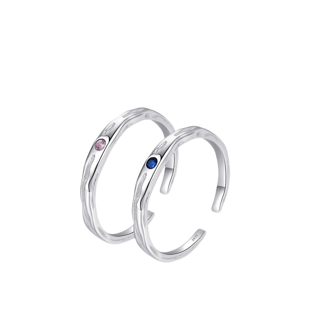 Damen Offener Ring mit einzigartigem Schlangendesign und buntem Stein Shop Nory