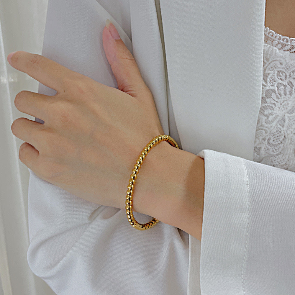 Damen strukturierte Perlenarmband Shop Nory